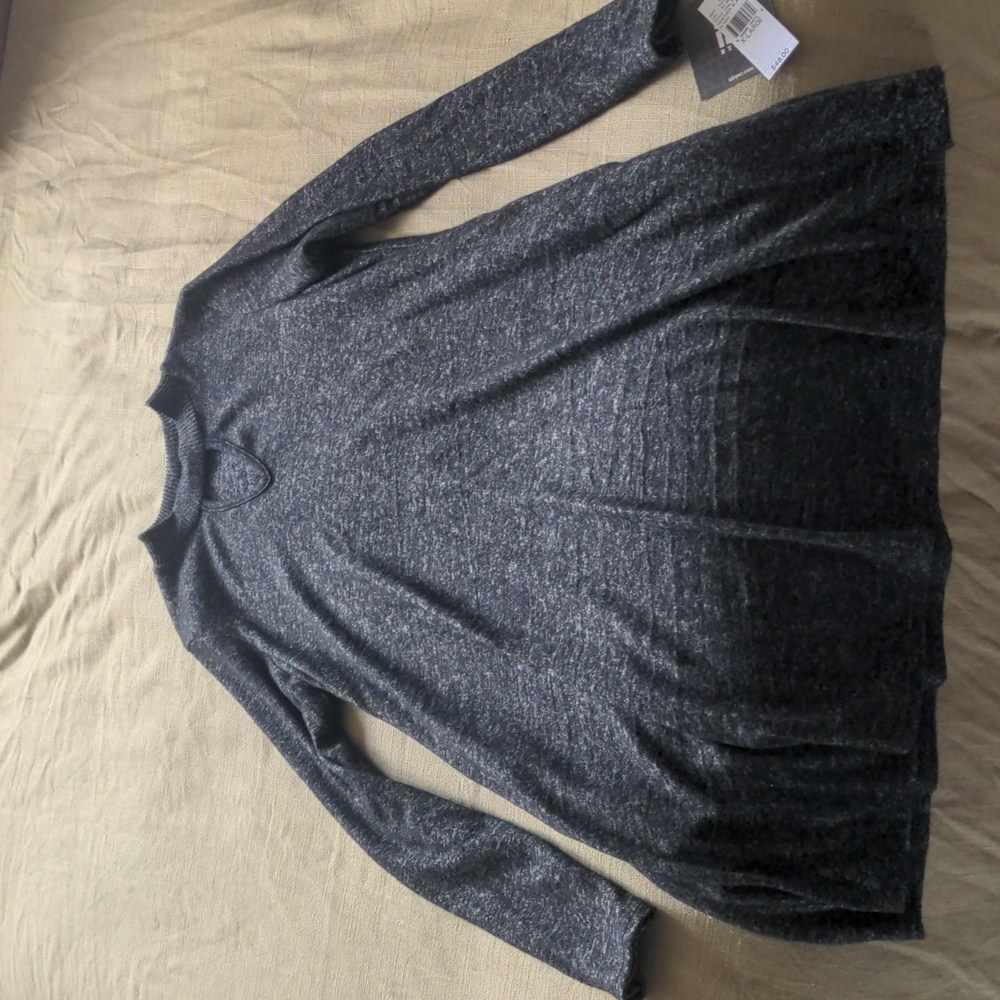 Gray sweater dress